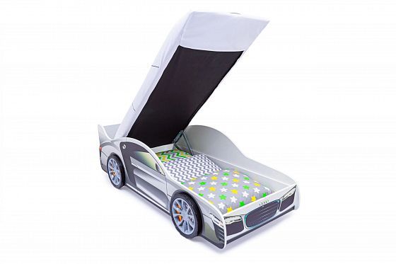 Детская кровать-машина "Ауди" с подъемным механизмом - Детская кровать-машина "Ауди" с подъемным мех