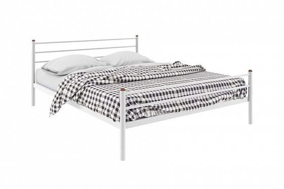Кровать "Милана Plus" 1400 мм (ламели) - Цвет: Белый