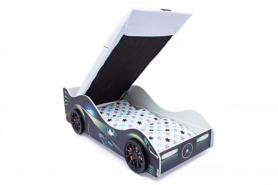 Детская кровать-машина "Бэтмобиль" с подъемным механизмом - Детская кровать-машина "Бэтмобиль" с под