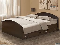 Кровать двойная с ящиками на уголках №2 1200*1900 мм