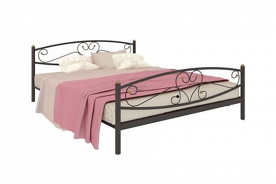 Кровать "Каролина Plus" 1400 мм (ламели) - Цвет: Черный