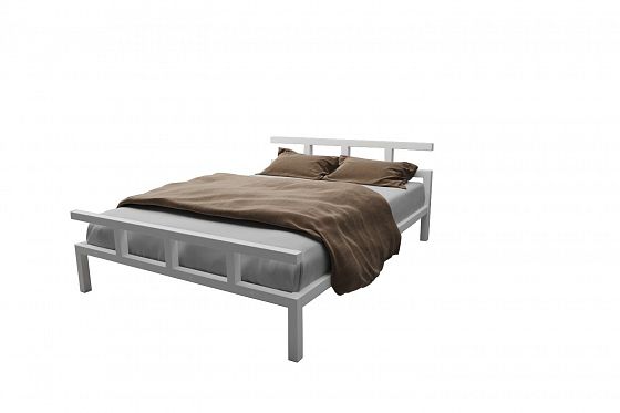 Кровать металлическая "Лофт" 1800*2000 - Белый (металл)