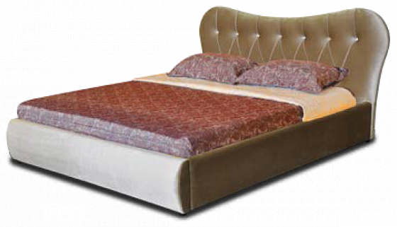 Интерьерная кровать "Феодосия" со стразами (с подъемным механизмом) 1600 мм - Интерьерная кровать "Ф