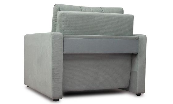 Кресло-кровать "Лео" - Вид сзади, цвет: 362 (Тори Серебристо-Серый)