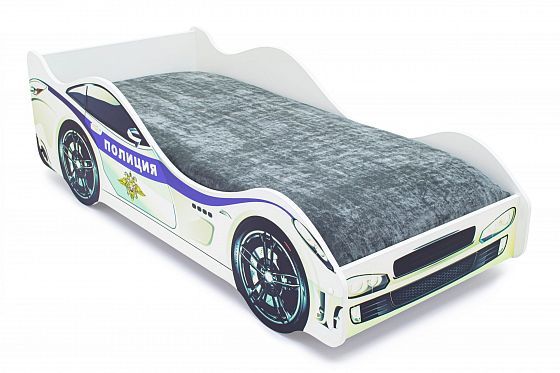 Детская кровать-машина "Полиция" с подъемным механизмом - Детская кровать-машина "Полиция" с подъемн