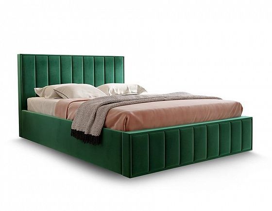 Кровать "Вена" 1800 + ортопедическое основание с ПМ - Цвет: Мора Зеленый