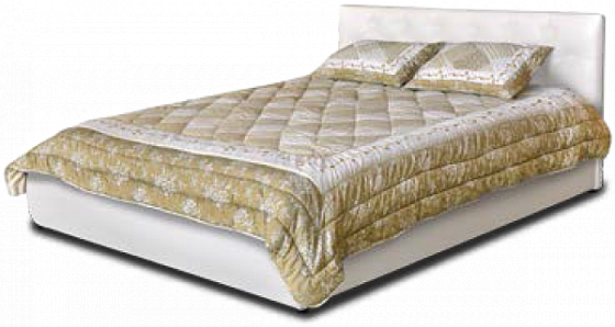 Интерьерная кровать "Валенсия" со стразами или пуговицами 1400 мм - Интерьерная кровать "Валенсия" с