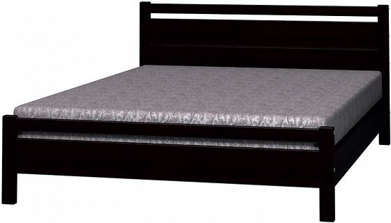 Кровать "Вероника-1" 1400 мм (ламели) - Кровать "Вероника-1" 1400 мм (ламели), Цвет: Орех темный