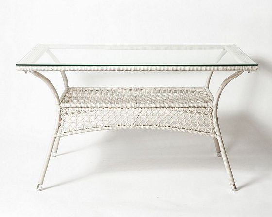 Комплект садовой мебели "RC 16/RT A206" - Стол, цвет: Белый (ротанг)