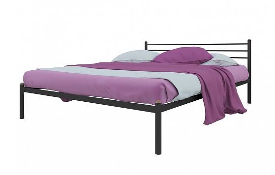 Кровать "Милана" 1800 мм (ламели) - Цвет: Черный