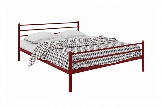 Кровать "Милана Plus" 1400 мм (ламели) - Цвет: Красный