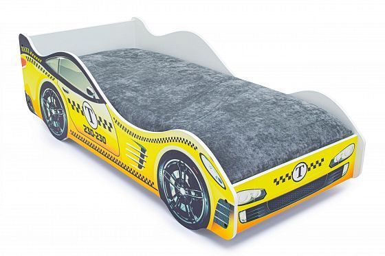 Детская кровать-машина "Такси" с подъемным механизмом - Детская кровать-машина "Такси" с подъемным м