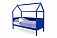**Детская кровать-домик мягкий "Svogen" (Цвет: Синий)