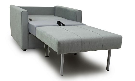 Кресло-кровать "Лео" - В разложеном виде, цвет: 362 (Тори Серебристо-Серый)