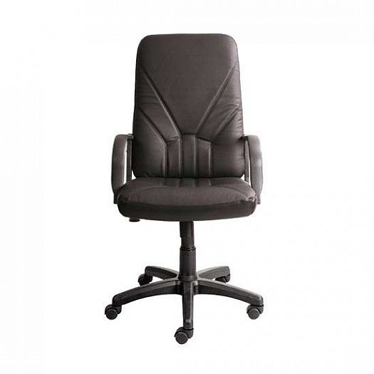 Кресло руководителя "Manager DF PLN" кожзам - Цвет: Черный