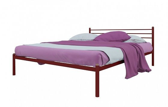 Кровать "Милана" 1200 мм (ламели) - Цвет: Красный