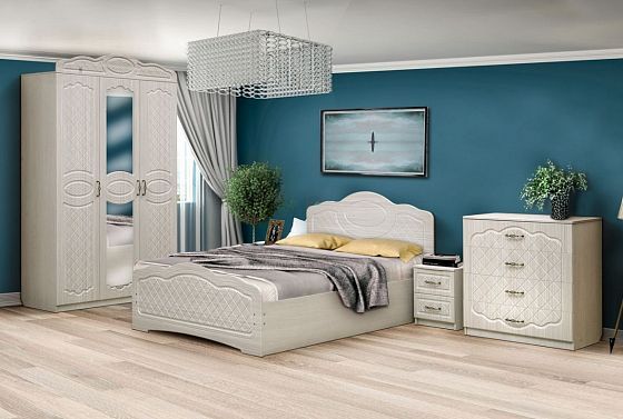 Набор мебели для спальни "Венеция 5.1" с кроватью 1600*2000 мм глянец - Набор мебели для спальни "Ве