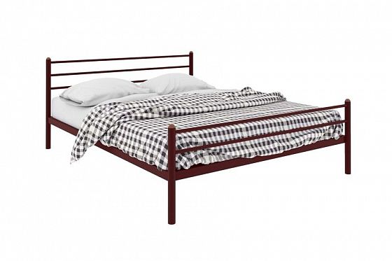 Кровать "Милана Plus" 1600 мм (ламели) - Цвет: Коричневый