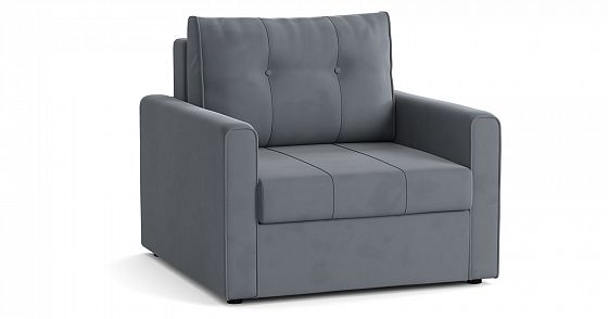 Кресло-кровать "Лео" - Кресло-кровать "Лео", Цвет: ТК 384 (Велутто Стальной Серый)