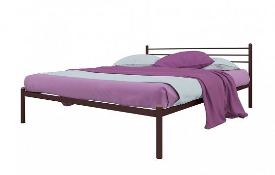 Кровать "Милана" 1400 мм (ламели) - Цвет: Коричневый