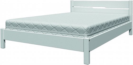 Кровать "Вероника-5" 900 мм + ламели - Цвет: Белый античный