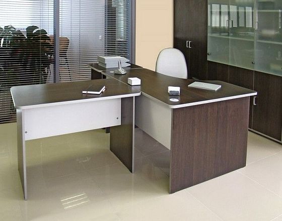 Мебель для офиса "Профикс" - Цвет: Дуб Венге/Серый