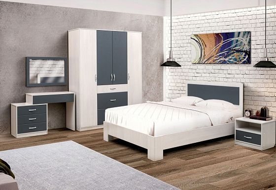 Набор мебели для спальни "Венеция 6" с кроватью 1400*2000 мм глянец - Набор мебели для спальни "Вене