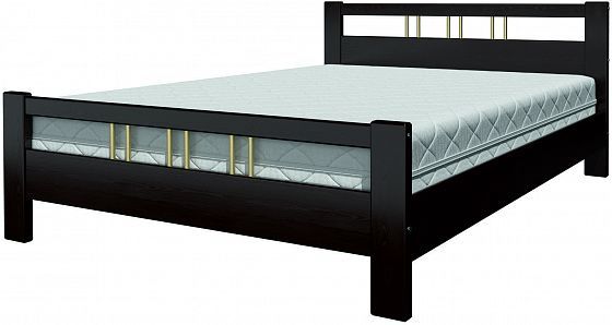 Кровать "Вероника-3" 900 мм (ламели) - Кровать "Вероника-3" 900 мм (ламели), Цвет: Орех темный