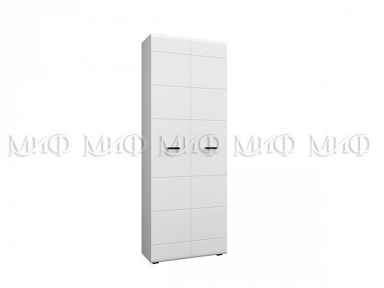 Шкаф "Нэнси New" 2-х дверный 1000 - Цвет: Белый глянец/Белый