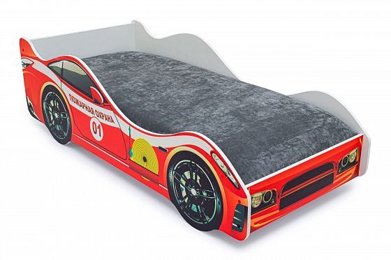 Детская кровать-машина "Пожарная охрана" с подъемным механизмом - Детская кровать-машина "Пожарная о